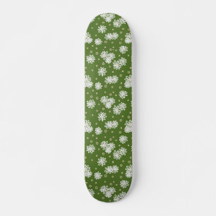Skate Pontos e Visitas - Branco, Areia e Palma Verde