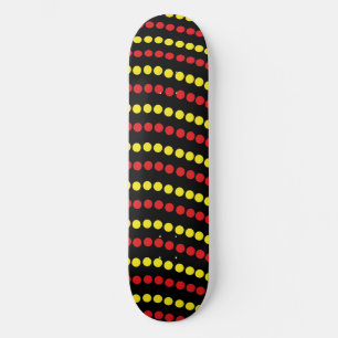 Skate Pontos Vermelhos e Amarelos Resfriam