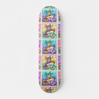 skate - Pop Art Hot Dog com Chips e um Drin