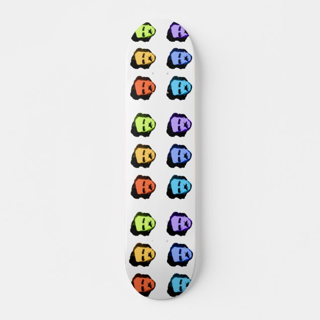 Skate Pop Art Poe (Frente)