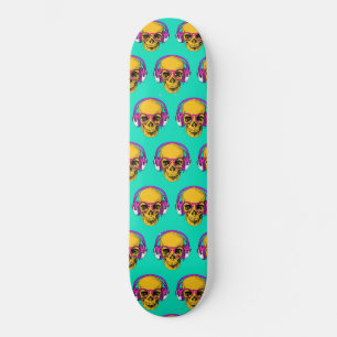 skate - Pop Art Skull