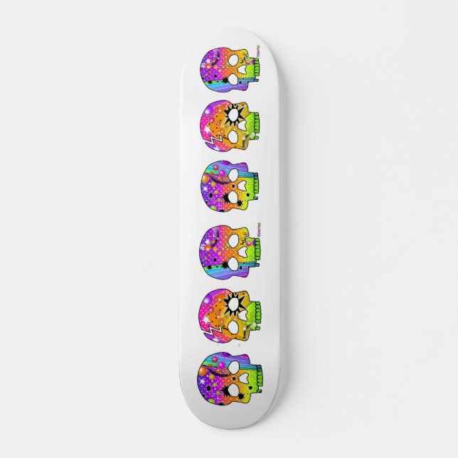 skate - POP ART SKULLS (Frente)