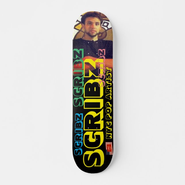 SKATE POP ARTIST 7 3/4" SCRIBZ NYC (Frente)