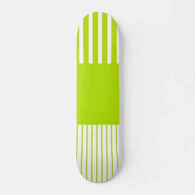 Skate Pop de cores em Verde limão e branco (Frente)