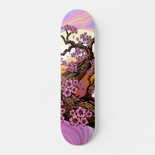 Skate Pôr do Sol Cerejeira Iridescente Japonês