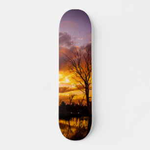 Skate Pôr do sol pelo lago