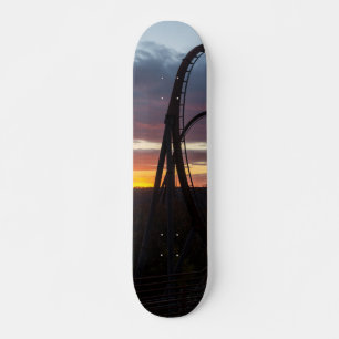 Skate Pôr do sol sobre incêndio florestal