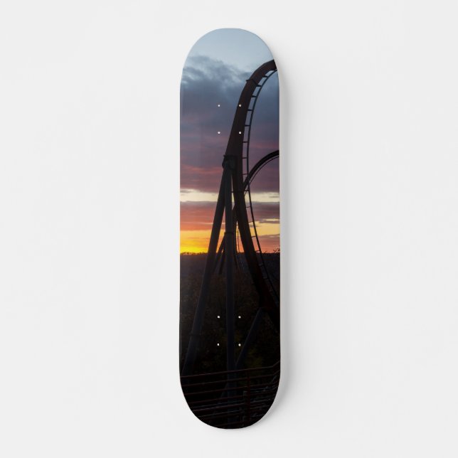 Skate Pôr do sol sobre incêndio florestal (Frente)