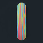 Skate Portadora Holográfica Colorida Moderna<br><div class="desc">Conselho holográfico de aparência multicolorido para seu skatista de rua favorito que surfa na calçada ou bate nos canos. Andar de procura única para qualquer skate.</div>