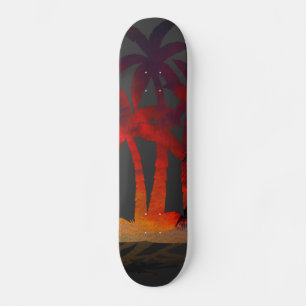 Skate Praia Palm Trees Sunset
