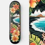 Skate Praia Tropical do Paraíso e Flores<br><div class="desc">Entra no paraíso com a nossa praia do Paraíso Tropical e o skate de Arte Flores,  onde praias ensolaradas e beleza floral vibrante se encontram em todos os andares. Abrace as vibrações do verão onde quer que você rola. Este é mais um Design de 100% de Hamster.</div>