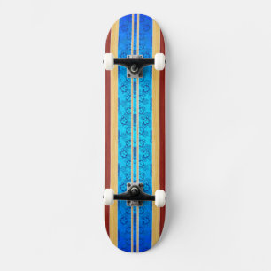 Skate Prancha da madeira do falso de Tiki Hawiian