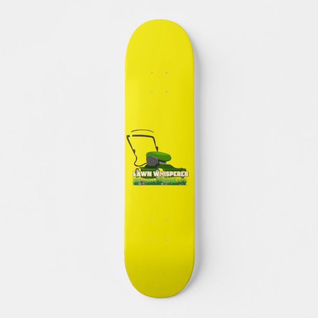 Skate presente de jardinagem engraçada LAWN WHISPERER Sk (Frente)