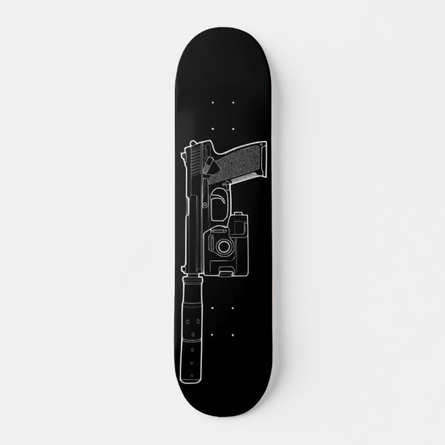 Skate preto da MARCA 23 de USSOCOM (Frente)