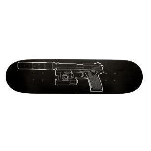 Skate preto da MARCA 23 de USSOCOM