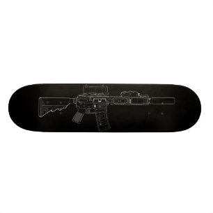 Skate preto da modificação 0 de CQBR MK18
