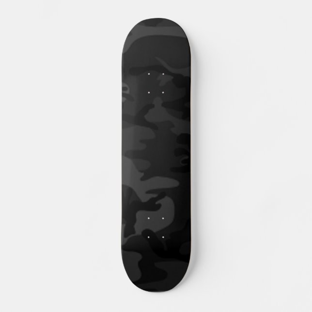 Skate preto de Camo pro (Frente)