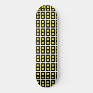 skate preto e amarelo