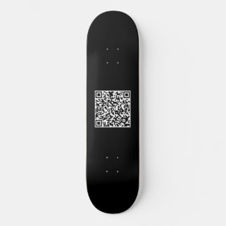 Skate Preto e branco Legal seu código QR personalizado P