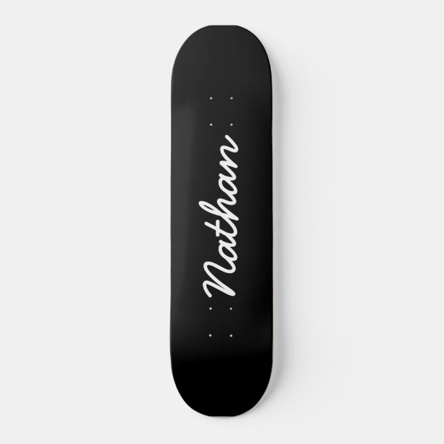 Skate Preto personalizável (Frente)