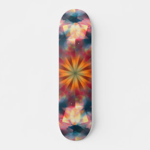 Skate Prismático Caleidoscópico Psicodélico Mandala