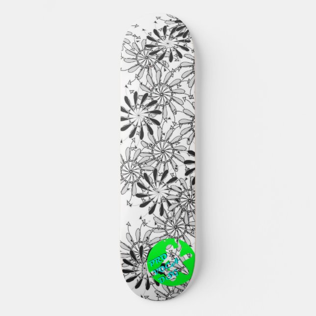 Skate Pro Dos de Pinflower do design de Voca (Frente)