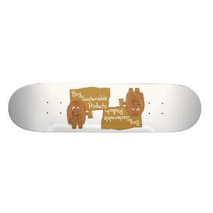 Skate Produtos sustentáveis de Brown