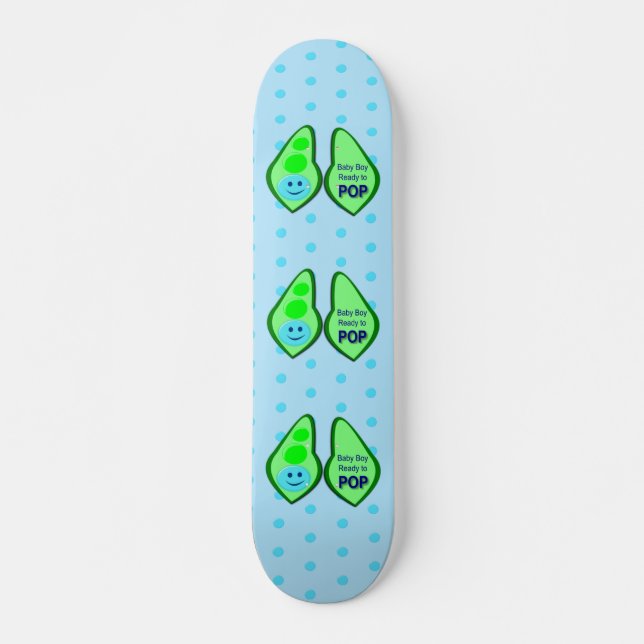 Skate Pronto para Pop Baby Boy Blue Pea (Frente)