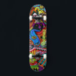 Skate Psicodélica para skatistas<br><div class="desc">Torne este Psicodélico para Skateboarders seu próprio texto. Para acessar ferramentas avançadas de edição, vá para "Personalizar este modelo" e clique em "Detalhes", role para baixo e pressione o link "clicar para personalizar mais".</div>