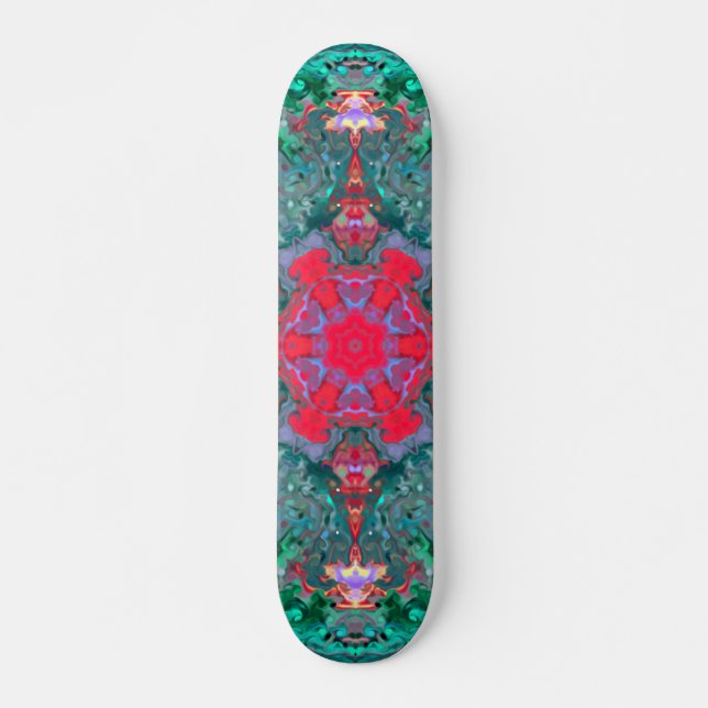 Skate Psicodélica, Teal Rosa e Azul (Frente)
