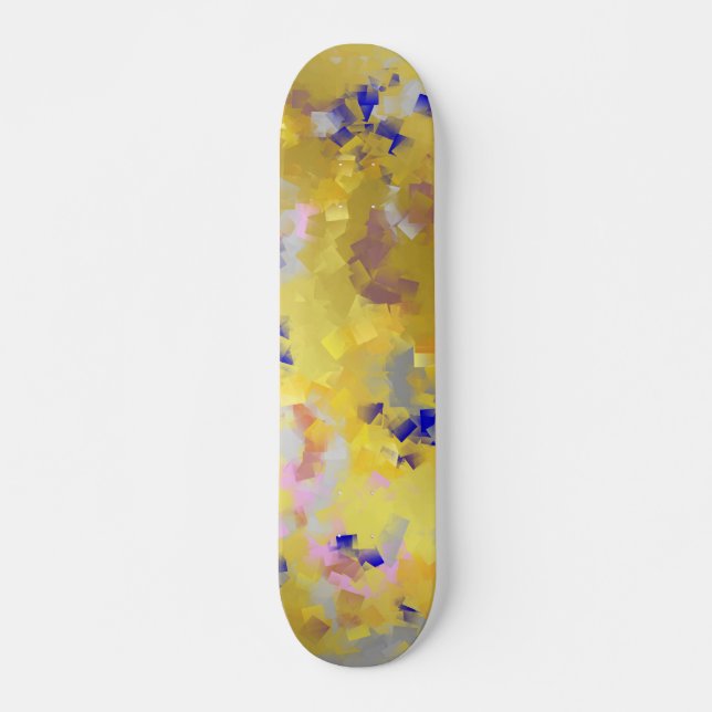 Skate quadrado, geométrico, textura, xadrez, verificação (Frente)