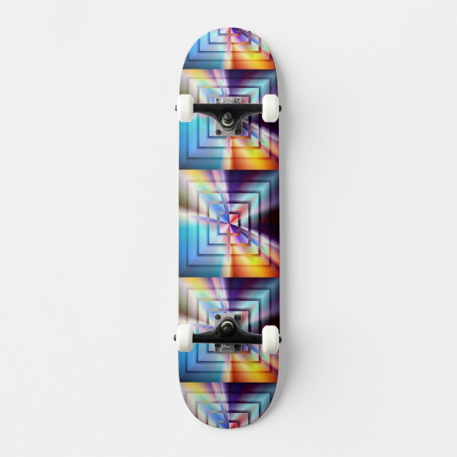 Skate Quadrados Brilhantes (Frente)