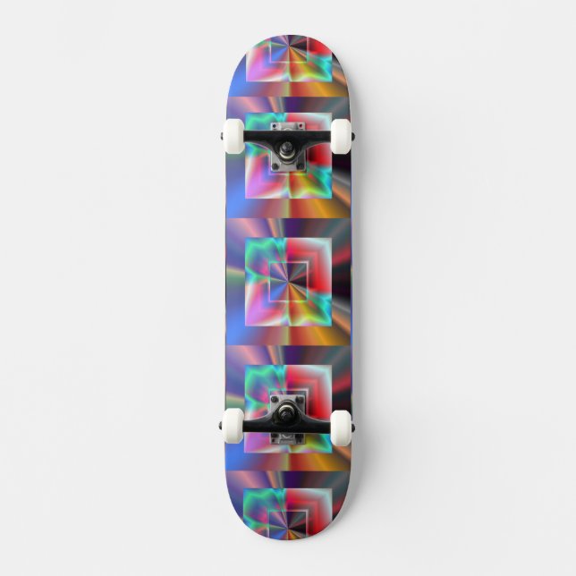 Skate Quadrados Brilhantes (Frente)