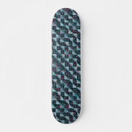 Skate Quadrados de xadrez curvos expostos ao mosaico des
