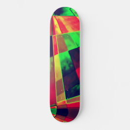 Skate Quadrados e retângulos coloridos e inclinados.