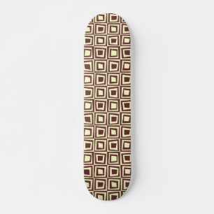 Skate Quadrados Retroativos - Castanho em Creme