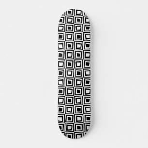 Skate Quadrados retrorreflectores - Branco em Preto