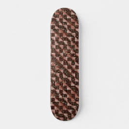 Skate Quadrados vermelhos submetidos a mosaico estranho