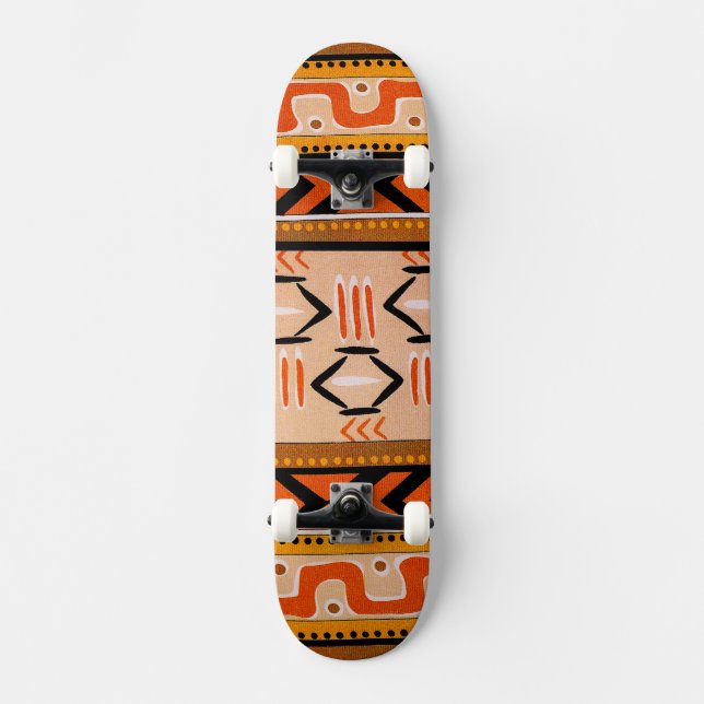 Skate Quadro de ação tribal indiano nativo americano (Frente)