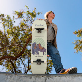 Skate Quadro de bordo amarelo pálido de 8"