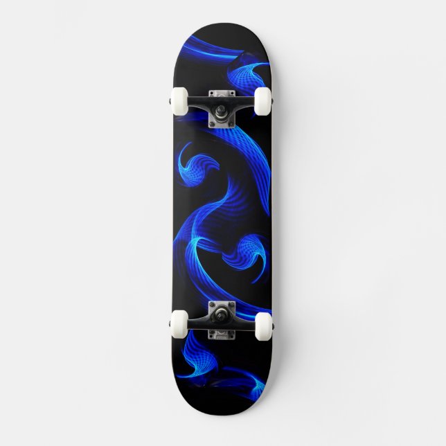 Skate Quadro de bordo de exposição à luz azul (Frente)