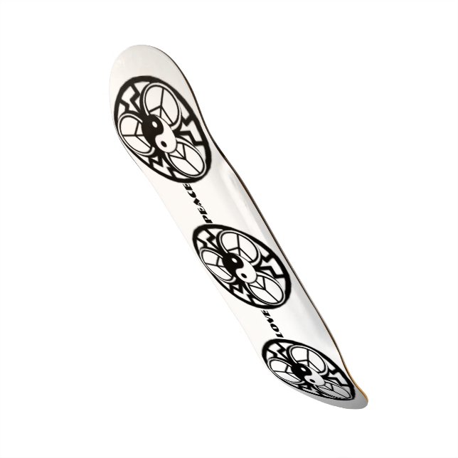 Skate Quadro de Capa de Paz de Amor (Frente)