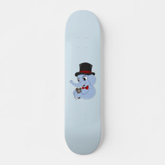 Skate Quadro de desenho animado de um garoto elefante