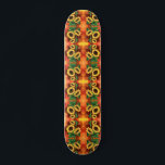 Skate Quadro de desenho de três girassóis<br><div class="desc">Linda Trinta Girassóis</div>