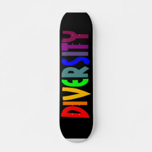 Skate Quadro de discussão sobre diversidade (preto)