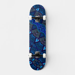 Skate Quadro-negro azul-africano