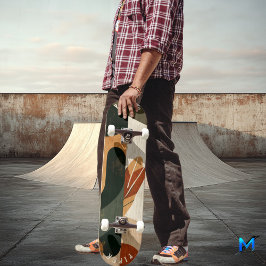 Skate Quadro Orgânico Terrestre - Design de Boho Minimal
