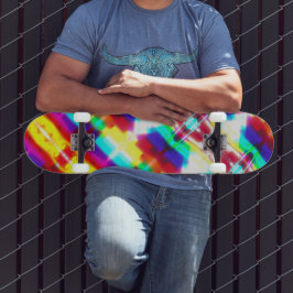 Skate Quadro principal do arco-íris abstrato Popart
