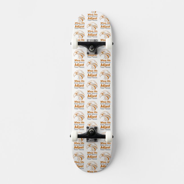 Skate Quando a vida fica turva ajuste o seu foco (Frente)