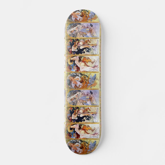 Skate Quatro estações por Alphonse Mucha 1895 (Frente)